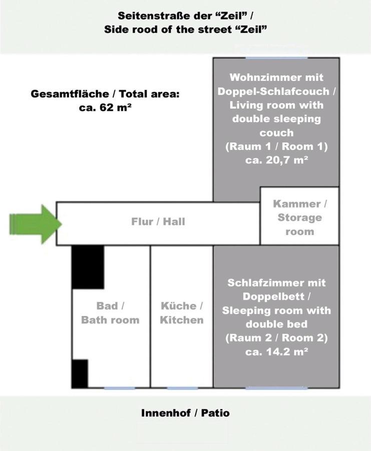 Apartment Im Zentrum فرانكفورت المظهر الخارجي الصورة